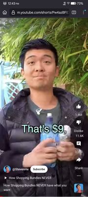 youtube dislike counter on mobile (shorts)