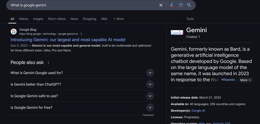 As you can see, no gemini!