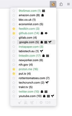Main popup, light theme