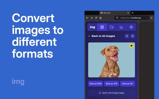 Convert images to different formats