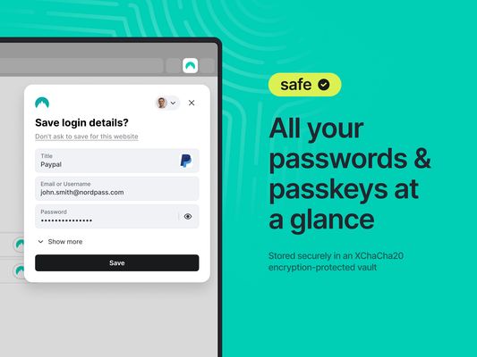 All your passwords & passkeys at a glance