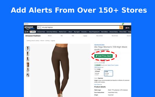 Add Alerts From Over 150+ Stores