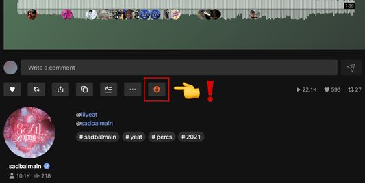 The download button under a SoundCloud track.
