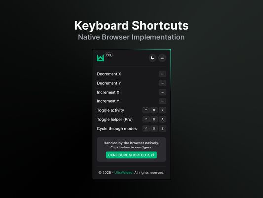 Keyboard Shortcuts – Native Browser Implementation