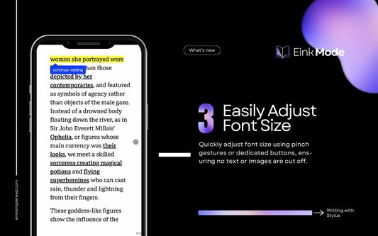 Easily adjust the font-size of webpages by pinch gestures and the text and images never get cut-off.
