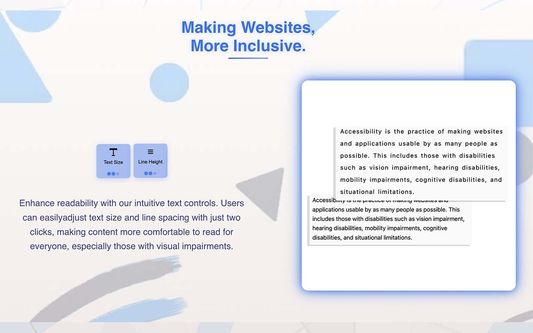 Making Website accessible for reading