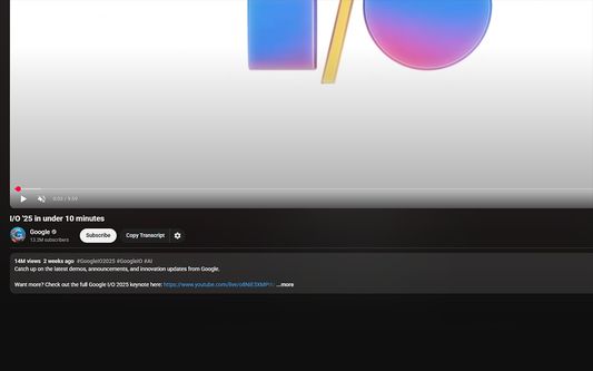 Copy Transcript Button