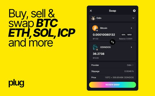Buy, sell & swap BTC, ETH, SOL, ICP and more