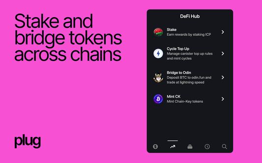 Stake and bridge tokens accross chains