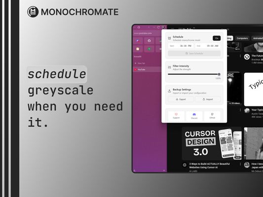 schedule greyscale when you need it