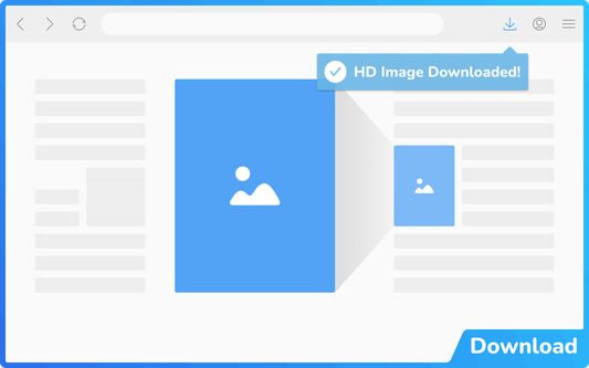 Download HD images via a hotkey or context menu item