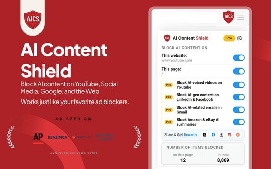 AI Content Shield - Block AI Content Everywhere