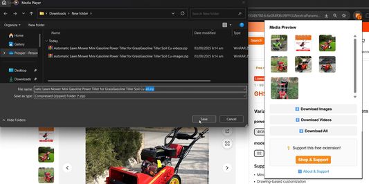 Downloading all images and videos