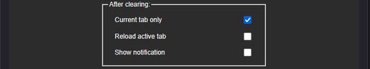"Current tab only" mode: Clear data only from the active tab using origin-based filtering. Ideal for developers working on specific websites without affecting other open projects.