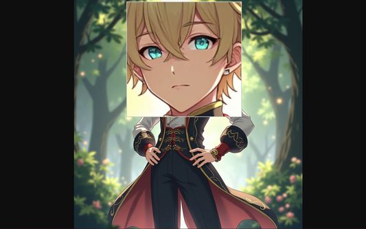 Zooming in on a fictional character