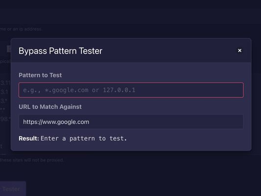 Bypass Pattern Tester.