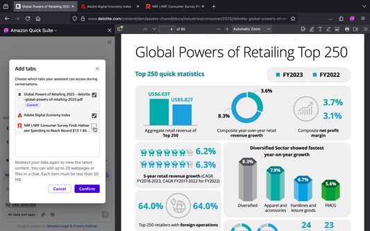 Add multiple tabs to the conversation