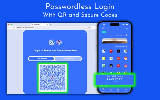 Passwordless Login With QR and Secure Codes.