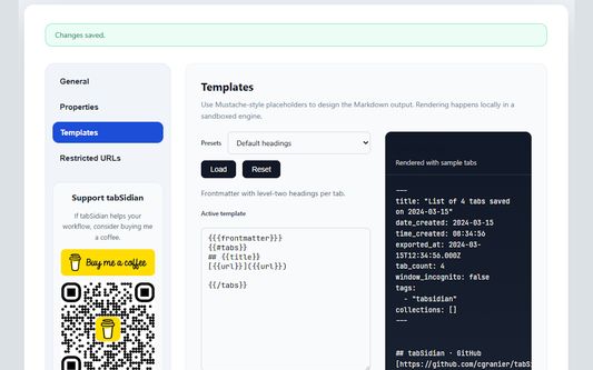 Format your output with flexible templates.