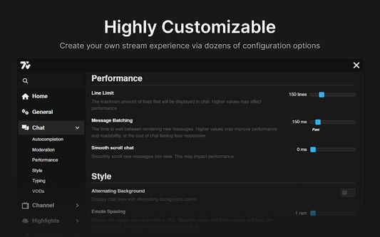 7TV Nightly Extension - Highly Customizable Screenshot