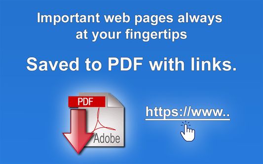Organize your own archive with screenshots converted to PDF with live links keeping page layout as seen.
