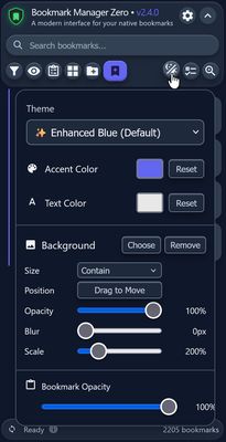 Themes menu offers many ways to customize the add-on to your personal style!