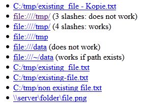 Hyperlink scanning "off" (todo)